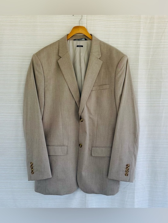 Other - Classic Perry Ellis Two-Button Suit Jacket/ Blazer Light Tan or Khaki color